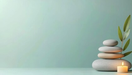 Gentle massage therapy scene with soft lighting and tranquil ambiance, promoting health and stress relief for spa or physiotherapy visuals