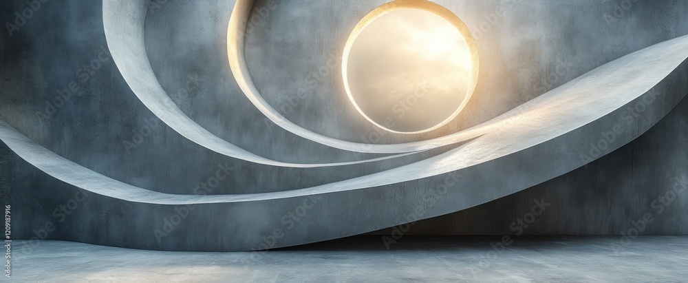 Aufkleber abstract white background with circles and soft textured vintage grunge pattern for modern art desig