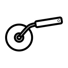 Dough Cutter Vector Line Icon Design