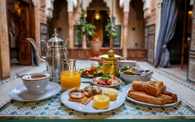 breakfast in the restaurant