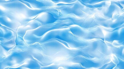 Obraz premium Smooth and elegant blue liquid texture, capturing the essence of fluidity and clarity, great for water, beauty, or wellness visuals