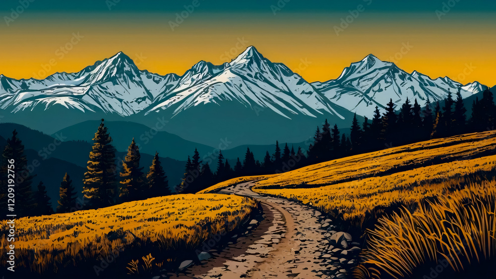 Wall mural landscape 