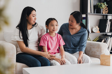Loving LGBTQ couple shares joy of family adoption with their daughter at home