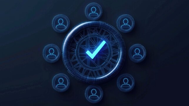 Digital verification process for user authentication online platforms graphic design virtual environment aerial view security concept