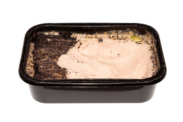 French pate with baked goose meat.Goose paste with spices and pumpkin seeds.