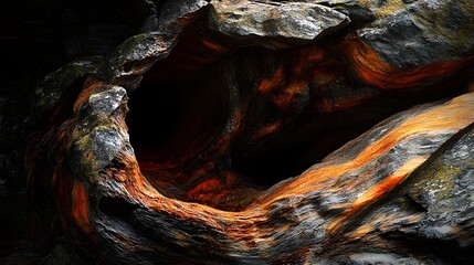 Rock Cave: Textures, Colors, Mystery