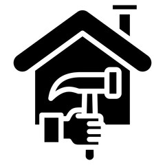 Renovation glyph icon