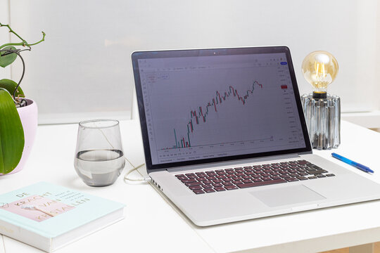 The office room of a day trader