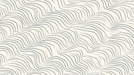 Abstract seamless pattern with smooth flowing lines in wavy design, creating calming and dynamic visual effect. neutral beige background enhances elegant and minimalistic style