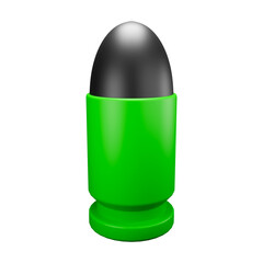 a 3d illustration of  law enforcement bullets