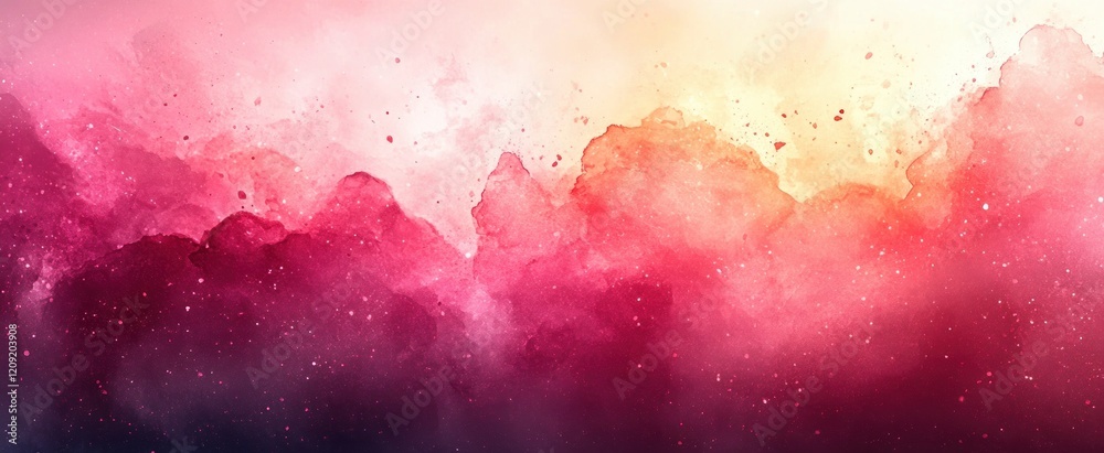 Poster watercolor pink background abstract texture design painting with paint drips splatters and artistic 