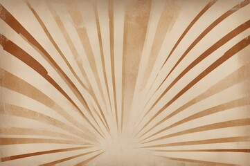 Old canvas texture background with fine striped pattern and brown vintage torn paper