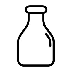 Milk Vector Line Icon Design