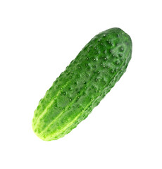 Cucumber isolated on transparent background. Png format