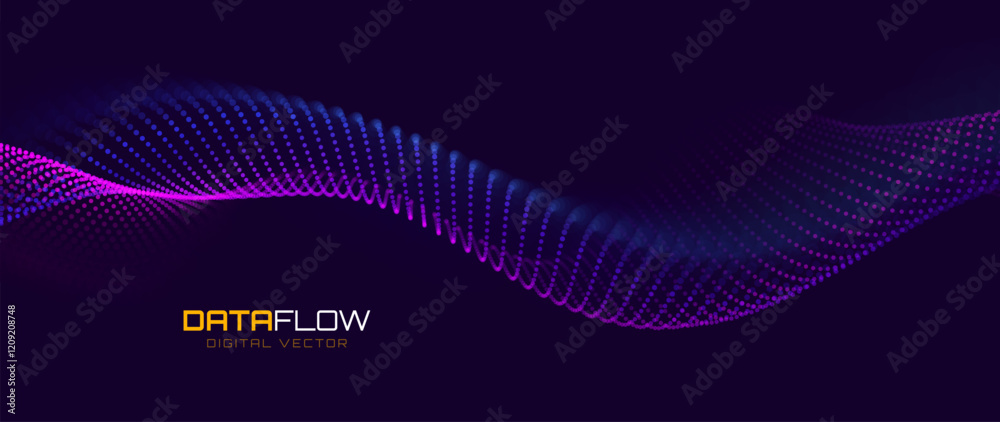 Poster Hi Tech Network Connection Grid. 3D Technology Style Banner Design. Technology Vector Illustration. Futuristic Design for Technology or Science Event.