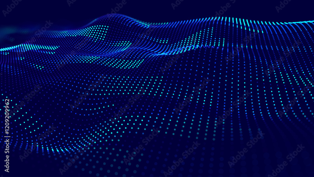 Poster Hi Tech Network Connection Grid. 3D Technology Style Banner Design. Technology Vector Illustration. Futuristic Design for Technology or Science Event.