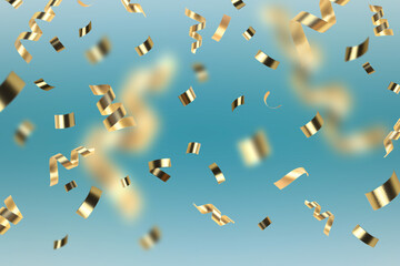 abstract color background holiday new year greeting card wallpaper falling confetti invitation