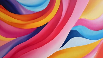 Obraz premium A colorful painting with a lot of different colors