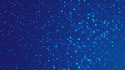 Vector Triangle Geometric Pattern. Modern Stylish Halftone Texture. Monochrome Grid Changing with Noise. Vector Illustration. Pattern for Commercials.