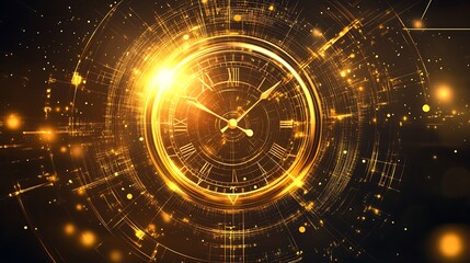 Golden Hour: A Celestial Clock's Passage of Time
