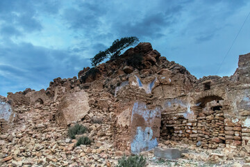 Ancient Village Zriba Olia, of Berber Origin in Zaghouan, Tunisia