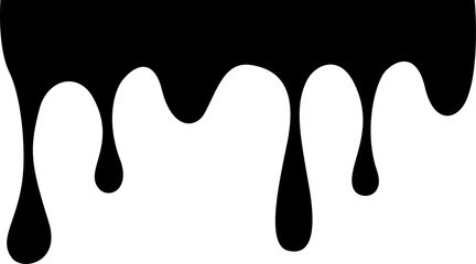 Dripping Paint Illustration Silhouette