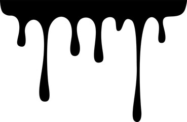 Dripping Paint Illustration Silhouette