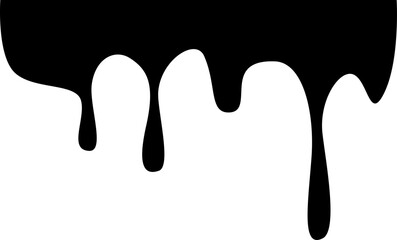 Dripping Paint Illustration Silhouette