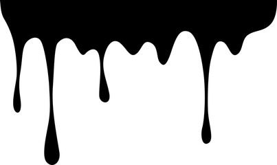 Dripping Paint Illustration Silhouette