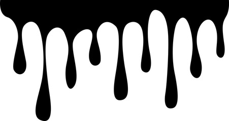Dripping Paint Illustration Silhouette