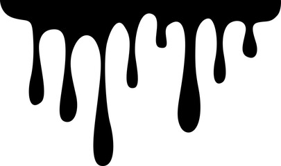 Dripping Paint Illustration Silhouette