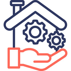 Property Management line color icon