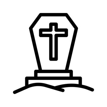 recommend clip art: grave halloween outline style