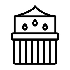 Birthday Party Games Vector Line Icon Design