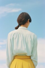 Fototapeta premium Korean woman standing dress adult back