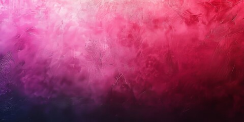 Fototapeta premium Pink magenta gradient on dark grainy texture background, vibrant banner design, Generative AI