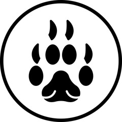 Bear Paw Icon Style