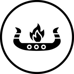 Viking Funeral Icon Style