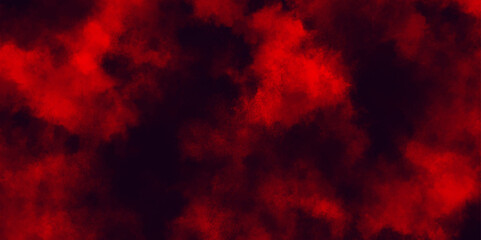 Black and red background with watercolor paint and grunge clouds, mysterious flowing digital particles of red clouds grunge, Textured dark red gradient background with Antique red stains and clouds.