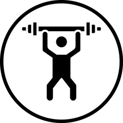 Weight Lifting Icon Style