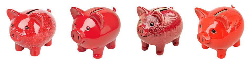 Colorful Decorative Piggy Banks in Various Shapes and Designs Symbolizing Financial Savings Investment and Prosperity  Concept of Wealth Accumulation Banking and Economic Growth