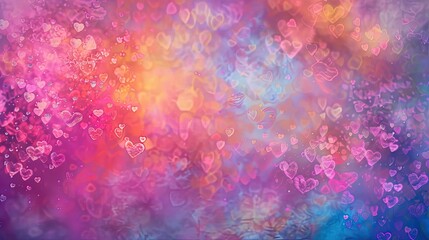Abstract background with hearts for Valentine's Day