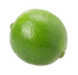 Close-up, Natural fresh lime isolated, transparent PNG, PNG format