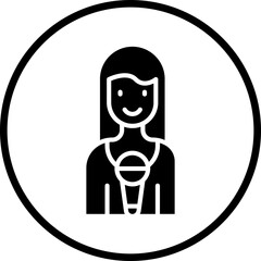 Journalist Female Icon Style