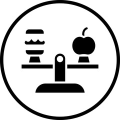 Balanced Diet Icon Style