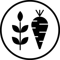 High Fiber Food Icon Style