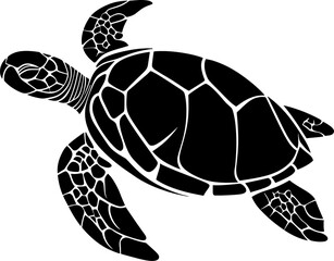 turtle illustration silhouette