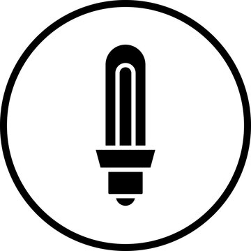 Cfl Tubular Bulb Icon Style