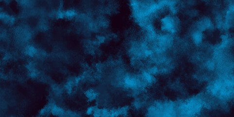 Smoke in the dark blue texture, watercolor background concept design background with smoke, watercolor painted mottled blue background with vintage marbled textured for your creative design.