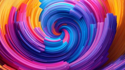 Obraz premium Abstract Colorful Swirling Vortex Dynamic Energy Vibrant Hues Artistic Background